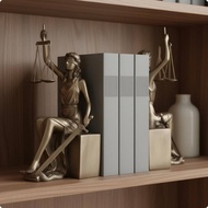 Handmade Deity Statue Bookends European Design Deity Bookend Gift Idea for Study, Office