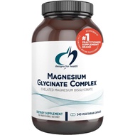 Designs for Health Magnesium Glycinate Complex - Chelated Magnesium Bisglycinate + High Absorption M