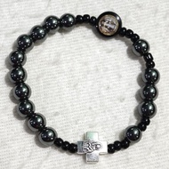 PADRE PIO/ ST BENEDICT ROSARY BRACELET
