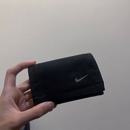 Nike 帆布黑色三折式短夾