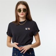 《325》MAISON KITSUNE Áo Phông Ngắn Tay Cho Nam Và Nữ Áo Thun Cotton Ngắn Tay Xu Hướng Thời Trang Cổ T