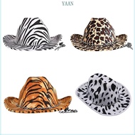 YAAN Animal Print Cowboy Hats for Men and Women Western Styles Cowgirl Hat Birthday Party Hat Costum