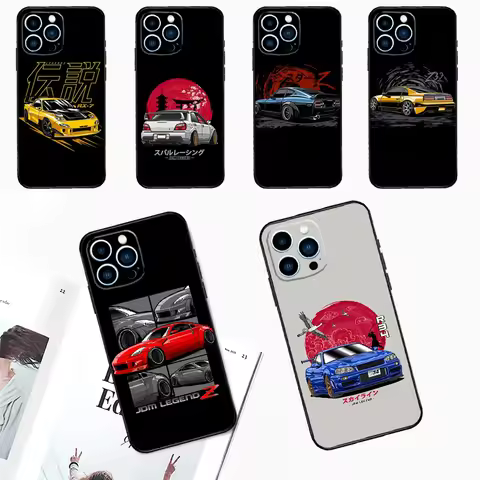 Sports Car JDM Drift Case For Xiaomi 17 Pro Max 14 15 Ultra 13T 14T 15T Pro POCO F7 F5 F6 X3 X5 X6 X