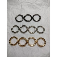 O RING CLIP 2.3cm GOLD/SILVER/GUN BLACK