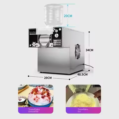 Hot sales360W Snow Ice Maker Shaver Europe Snowflake Ice Machine Korea Bingsu Snowflake Ice Shaving