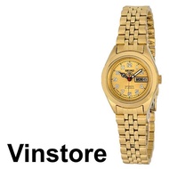 [Vinstore] Seiko 5 SYMF94J1 Japan Made Automatic Gold Dial Stainless Steel Women Watch SYMF94J SYMF94