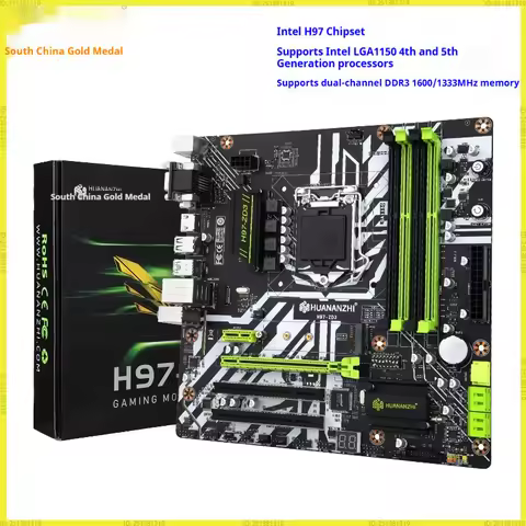 H97 Zd3 H97 Motherboard Lga 1150 M-Atx Sata3 Usb3.0 Nvme Ngff M.2 Ssd Support Non-Ecc Ram Core I3 41