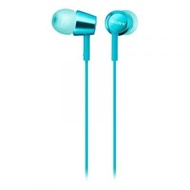 SONY - MDR-EX155AP 智能手機耳筒 耳機 淺藍色 [香港行貨 一年保養]