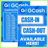 ♕  ⌘  ⏡ GCash Cash-in Cash-out Rates Signage