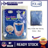 KM Polar Baby Cradles Net/ Sarung Bayi Buaian - Blue