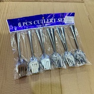 Spoon And Fork Pack Of 6 Pairs Sold In Dozens Of 12 Packs (Get 72 In Total)