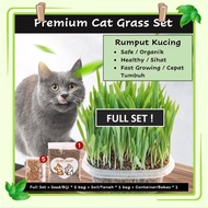 Cat Grass Vitamin Minerals and Fibers Wheat Grass - Biji Benih Rumput Kucing (Improve Mental Stability &amp; Immunes System)