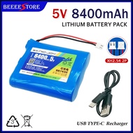 5V 8400mAh Type-C Rechargeable 18650 Lithium Battery Pack Solar Light Battery with BMS Protection Bo