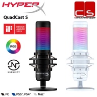 HyperX Quadcast S RGB Lighting Standalone USB Microphone - Black/White