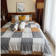 LOKAL Local Cotton Bed Sheets with New Matteo Cameo Ausie Dhaka Zen Motif by Katun Star, Homemade/ B