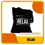 Tote bag/Tote bag Canvas/Tote Canvas Design RELAX