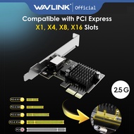 WAVLINK 2.5G Base-T PCIe Network Card, 2500/1000/100Mbps PCI Express Ethernet Adapter with RTL8125B,