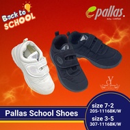 100% Original PALLAS Black Shoe 205-1116BK | Kasut Sekolah PALLAS  / Pallas Jazz Single Velcro Strap