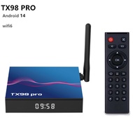 TX98 PRO Set Top Box H618 4G/64G Android14.0 4k High Definition Dual Band WIFI6+BT5 tx68
