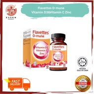 Flavettes D-Mune Chewable Tablets 60's [ Vitamin D3 + Vitamin C + Zinc ]