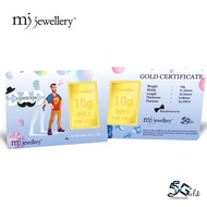 MJ Jewellery 5G Gold Collection 999.9/24K Happy Father's Day Gold Bar F25 (10g)