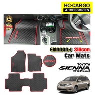 Emanon-J Silicon Carmat Evolution Car Floor Mat Carpet CAR MAT Toyota Sienta 2017 - 2020