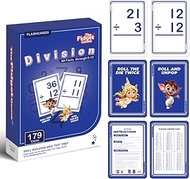 The Fidget Game 179 Division Flash Cards Game Set All Facts 0-12 for Kids in 3rd and 4th Grade Class