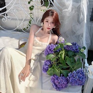 Herse X67 lady's style floral midi dress with halter neck