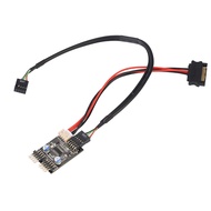 1pcs 9pin USB Connector 1 to 2 USB Extension Cable USB2.0 9Pin Header Connector Adapter Port Multipl