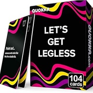 QUOKKA Card Games for Adults Let’s Get Legless - Spicy Adult Games for Party Game Night with 104 Hil