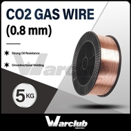 Warclub 5 KG x 0.8mm MIG CO2 Gas Wire - FLUX CORED Co2 Gas Wire Solid Wire ( Cooper ) Can Use For Ev