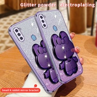 For Samsung Galaxy A11 Case Shockproof Electroplated Back Cover For Samsung A11 Stand Phone Casing