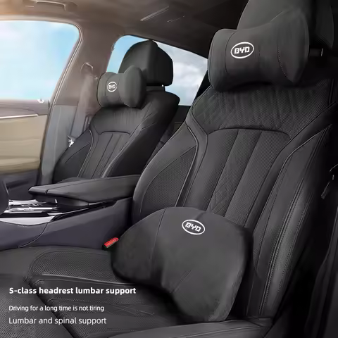 Car Seat Headrest Memory Cotton Lumbar Neck Protection Pillow For BYD Tang F3 E6 Atto3 Yuan Plus Son