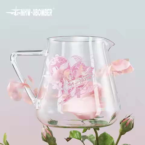 MHW-3BOMBER 500ML Coffee Server Dripper Pour Over Maker Brewer Pot Glass Coffee Server Valentine's D