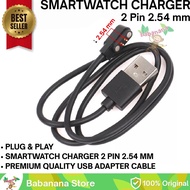 Latest Collection Cable USB Charger Casan 2pin 254mm Smartwatch Clock Smart Watch Cable 2pin 254mm
