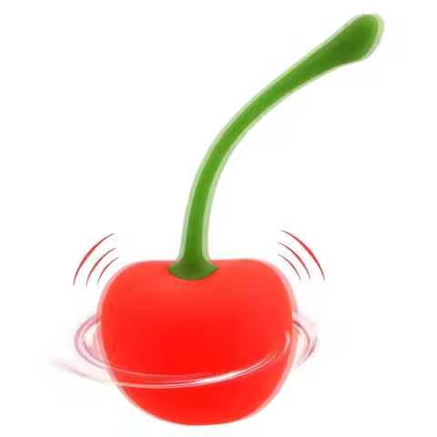 New Cherry Rechargeable Variable Frequency Wireless Vibrator, Female Pleasure Stimulator, Quiet Mass