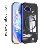 For Google Pixel 9A 9 a Pixel9A Case Luxury Magnetic Tranparent Soft Phone Cover Casing For Google P