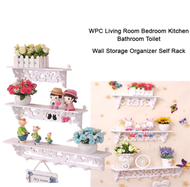 1 SET OF 3 Decoration Wall Rack Living Room Bedroom Kitchen Bathroom Toilet Wall Storage Organizer S