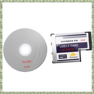 (DXCP) 3 Port USB 3.0 Express Card 54mm PCMCIA Express Card for Laptop NEW