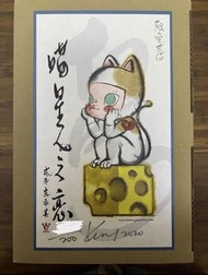 Kenny Wong / 限量200 Molly 喵星人之戀 14週年 親筆簽名 art toys 雕塑
