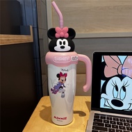800ml Mickey Mouse Cartoon Lotso Mickey Strawberry Bear Large Capacity Thermos Cup Straw Cup 316 Sta