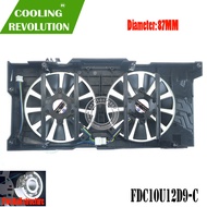 ☽FDC10U12D9-C DC12V 0.45AMP 4PIN graphics fan for ASUS EXPEDITION RX580 RX570 EX-RX580 EX-RX570D[]e
