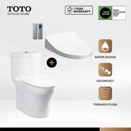 TOTO One Piece Toilet Bowl C889DESI with Washlet TCF4911SP SET