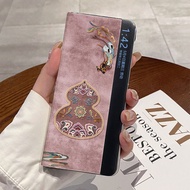 เคสโทรศัพท์แบบครอบเต็มสำหรับ Honor Magic V5 Magic V2 Magic V3 ป้องกันการตกหล่น สไตล์จีน ปกป้องด้วยยา