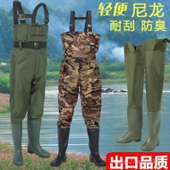Nylon fishing waders420D Waterproof Fishing Bib Pants Scratch-Resistant Rain Pants