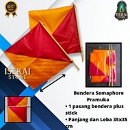 QUALITY SEMAPHORE FLAG + STICK/ STICK