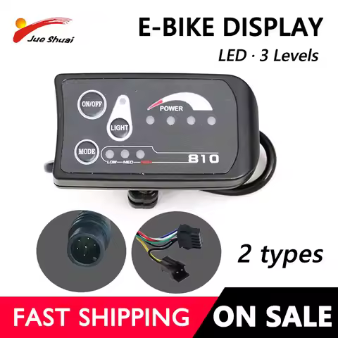 810 LED Display Waterproof/Normal Connector for Electric Bicycle Cycling Speed Meter Control Ebike H