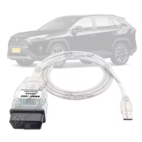 Mini VCI J2534 Cable for Toyota Lexus Scion Vehicles,OBD2 to USB J2534 TIS Techstream V18.00.008 Dia