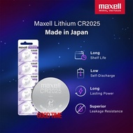 MAXELL ORIGINAL LITHIUM CR2025 BATTERY (BATERI JAM TANGAN CALCULATOR DAN REMOTE CONTROL)