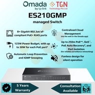 ES210GMP Omada 10-Port Gigabit Easy Managed Switch with 8-Port PoE+
